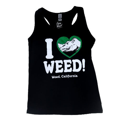 Weed Makes Me Smile Ladies' Tank