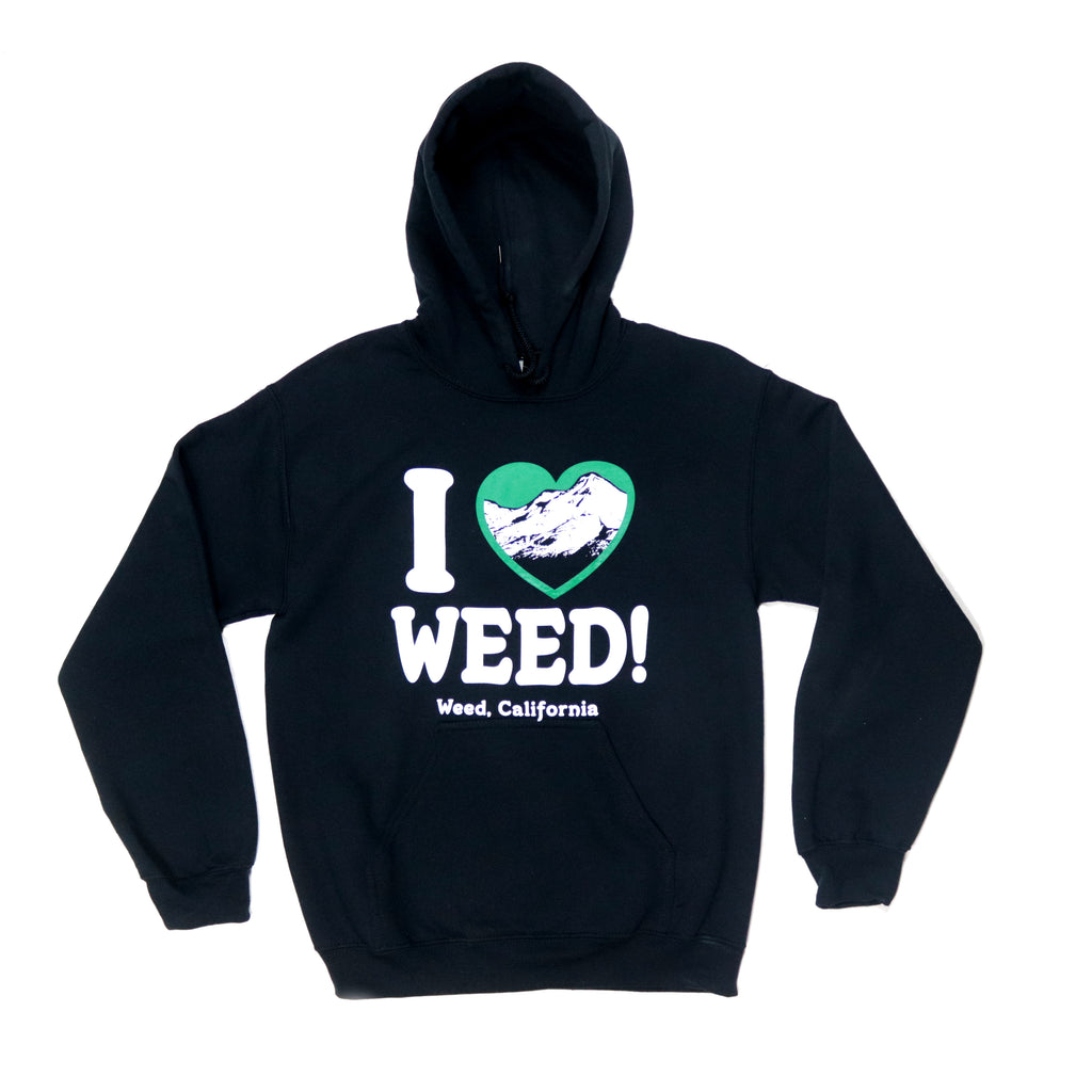 I Love Weed Black Hoodie